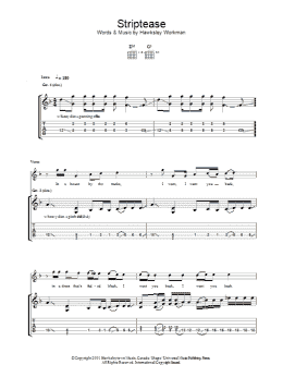 page one of Striptease (Guitar Tab)