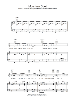 page one of Mountain Duet (Piano, Vocal & Guitar Chords)
