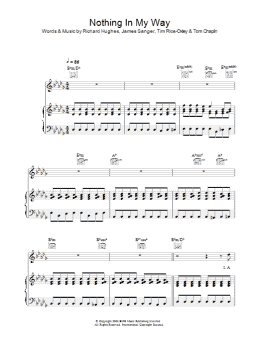 page one of Nothing In My Way (Piano, Vocal & Guitar Chords)