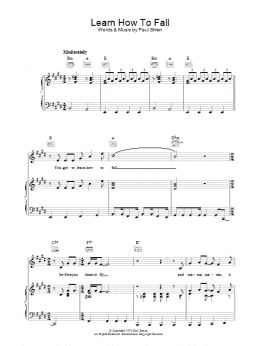 page one of Learn How To Fall (Piano, Vocal & Guitar Chords)