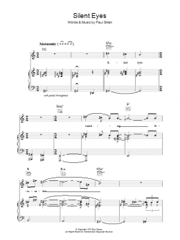 page one of Silent Eyes (Piano, Vocal & Guitar Chords)