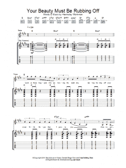 page one of Your Beauty Must Be Rubbing Off (Guitar Tab)