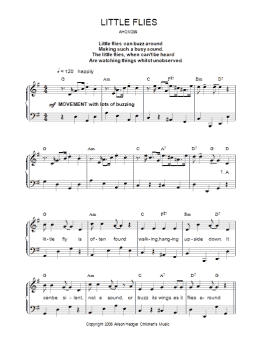 page one of Little Flies (Piano, Vocal & Guitar Chords)