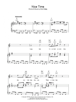 page one of Nice Time (Piano, Vocal & Guitar Chords)