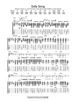 page one of Sofa Song (Guitar Tab)
