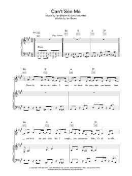 page one of Can't See Me (Piano, Vocal & Guitar Chords)