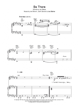 page one of Be There (Piano, Vocal & Guitar Chords)