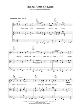 page one of These Arms Of Mine (Piano, Vocal & Guitar Chords)