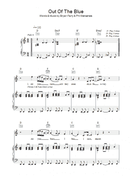 page one of Out Of The Blue (Piano, Vocal & Guitar Chords)