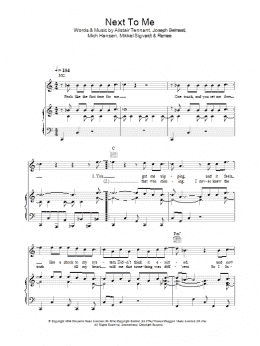page one of Next To Me (Piano, Vocal & Guitar Chords)