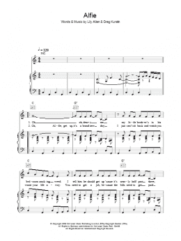 page one of Alfie (Piano, Vocal & Guitar Chords)