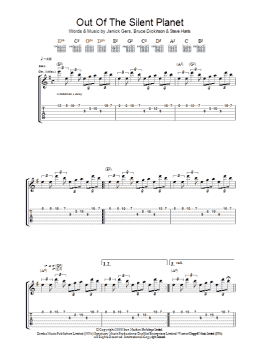 page one of Out Of The Silent Planet (Guitar Tab)