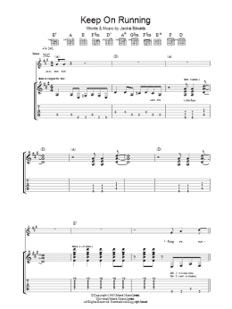 page one of Keep On Running (Guitar Tab)