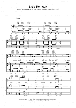 page one of Little Remedy (Piano, Vocal & Guitar Chords)