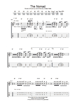 page one of The Nomad (Guitar Tab)