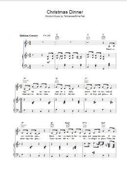 page one of Christmas Dinner (Piano, Vocal & Guitar Chords)