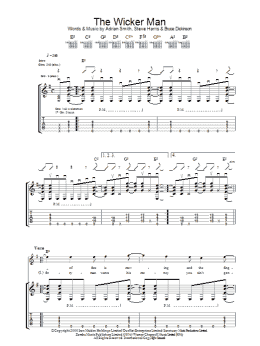 page one of The Wicker Man (Guitar Tab)
