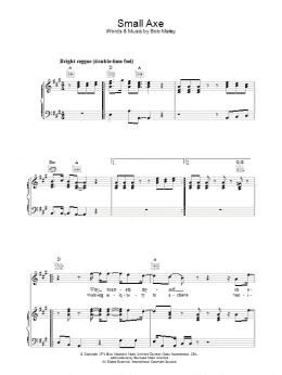 page one of Small Axe (Piano, Vocal & Guitar Chords)