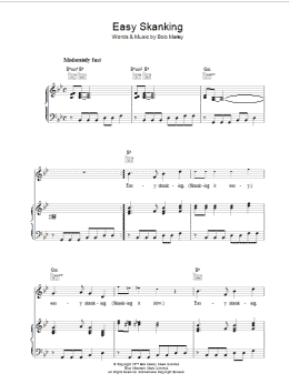 page one of Easy Skanking (Piano, Vocal & Guitar Chords)