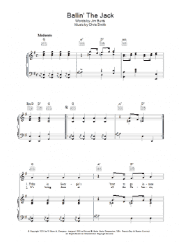 page one of Ballin' The Jack (Piano, Vocal & Guitar Chords)