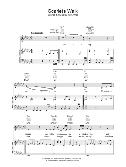 page one of Scarlet's Walk (Piano, Vocal & Guitar Chords)