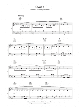 page one of Over It (Piano, Vocal & Guitar Chords)