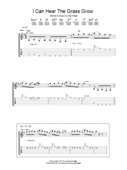 page one of I Can Hear The Grass Grow (Guitar Tab)