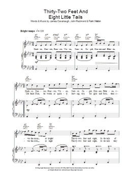 page one of Thirty Two Feet And Eight Little Tails (Piano, Vocal & Guitar Chords)