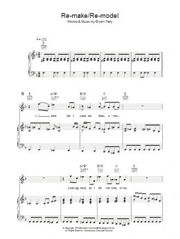page one of Re-make/Re-model (Piano, Vocal & Guitar Chords)
