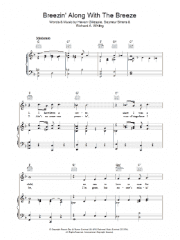 page one of Breezin' Along With The Breeze (Piano, Vocal & Guitar Chords)