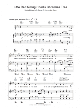 page one of Little Red Riding Hood's Christmas Tree (Piano, Vocal & Guitar Chords)