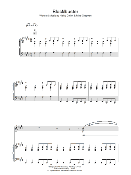 page one of Blockbuster (Piano, Vocal & Guitar Chords)