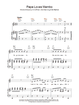 page one of Papa Loves Mambo (Piano, Vocal & Guitar Chords)