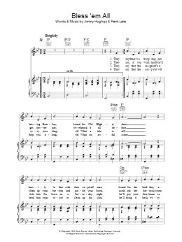 page one of Bless 'Em All (Piano, Vocal & Guitar Chords)