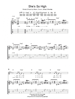page one of She's So High (Guitar Tab)
