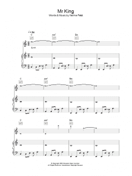 page one of Mr. King (Piano, Vocal & Guitar Chords)