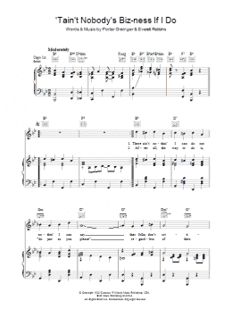 page one of Tain't Nobody's Biz-Ness If I Do (Piano, Vocal & Guitar Chords)