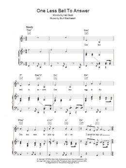 page one of One Less Bell To Answer (Piano, Vocal & Guitar Chords)