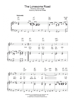 page one of The Lonesome Road (Piano, Vocal & Guitar Chords)