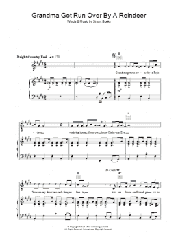 page one of Grandma Got Run Over By A Reindeer (Piano, Vocal & Guitar Chords)