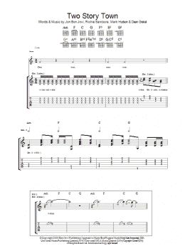 page one of Two Story Town (Guitar Tab)