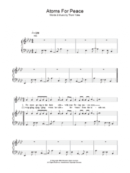 page one of Atoms For Peace (Piano, Vocal & Guitar Chords)