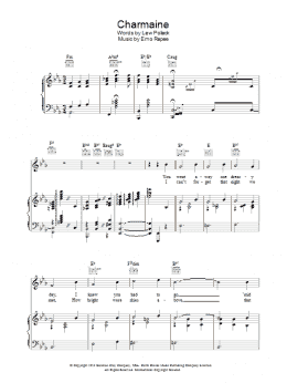 page one of Charmaine (Piano, Vocal & Guitar Chords)
