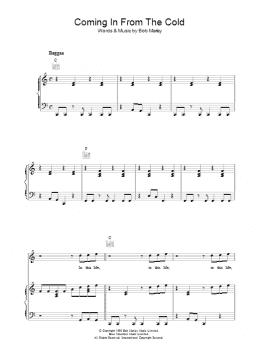 page one of Coming In From The Cold (Piano, Vocal & Guitar Chords)