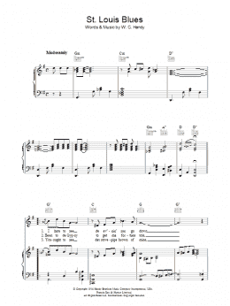 page one of St. Louis Blues (Piano, Vocal & Guitar Chords)