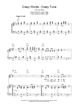 page one of Crazy Words, Crazy Tune (Piano, Vocal & Guitar Chords)