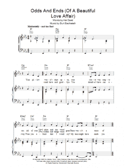page one of Odds And Ends (Of A Beautiful Love Affair) (Piano, Vocal & Guitar Chords)