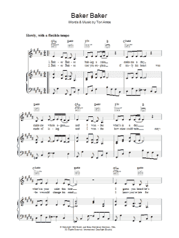 page one of Baker Baker (Piano, Vocal & Guitar Chords)