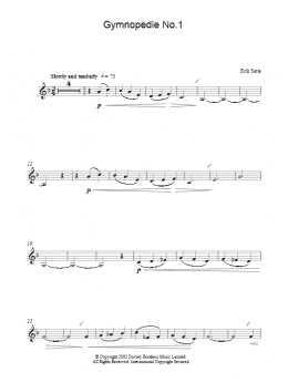 page one of Gymnopedie No. 1 (Lead Sheet / Fake Book)