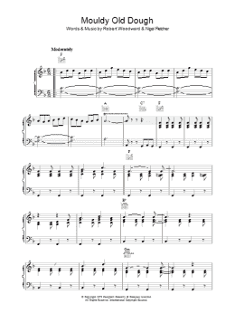 page one of Mouldy Old Dough (Piano, Vocal & Guitar Chords)